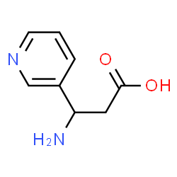 ChemSpider 2D Image | 3-Amino-3-pyridin-3-ylpropanoic acid | C8H10N2O2
