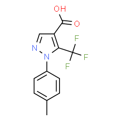ChemSpider 2D Image | 1-(4-Methylphenyl)-5-(trifluoromethyl)-1H-pyrazole-4-carboxylic acid | C12H9F3N2O2