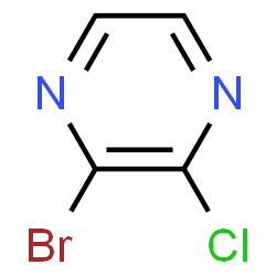 ChemSpider 2D Image | 2-Bromo-3-chloropyrazine | C4H2BrClN2