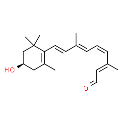 ChemSpider 2D Image | (3R,11cis)-3-Hydroxyretinal | C20H28O2