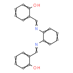 ChemSpider 2D Image | 2,2'-[1,2-Phenylenebis(nitrilomethylylidene)]diphenol | C20H16N2O2