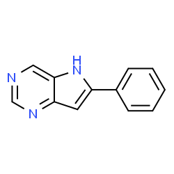 ChemSpider 2D Image | 6-Phenyl-5H-pyrrolo[3,2-d]pyrimidine | C12H9N3