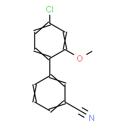 ChemSpider 2D Image | 4'-Chloro-2'-methoxy-3-biphenylcarbonitrile | C14H10ClNO