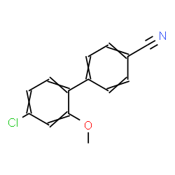 ChemSpider 2D Image | 4'-Chloro-2'-methoxy-4-biphenylcarbonitrile | C14H10ClNO