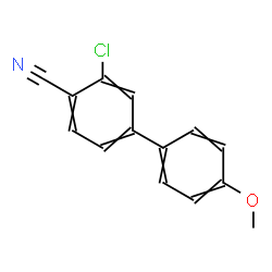 ChemSpider 2D Image | 2-CHLORO-4-(4-METHOXYPHENYL)BENZONITRILE | C14H10ClNO