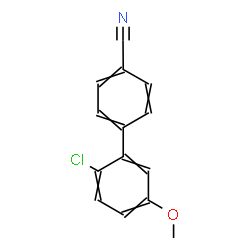 ChemSpider 2D Image | 2'-Chloro-5'-methoxy-4-biphenylcarbonitrile | C14H10ClNO