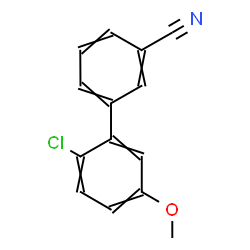 ChemSpider 2D Image | 2'-Chloro-5'-methoxy-3-biphenylcarbonitrile | C14H10ClNO