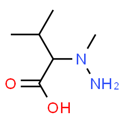 ChemSpider 2D Image | 3-Methyl-2-(1-methylhydrazino)butanoic acid | C6H14N2O2