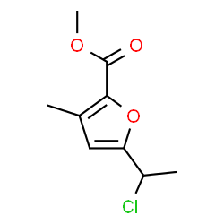 ChemSpider 2D Image | Methyl 5-(1-chloroethyl)-3-methyl-2-furoate | C9H11ClO3