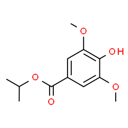 ChemSpider 2D Image | Isopropyl 4-hydroxy-3,5-dimethoxybenzoate | C12H16O5