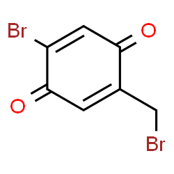 ChemSpider 2D Image | 2-Bromo-5-(bromomethyl)-1,4-benzoquinone | C7H4Br2O2
