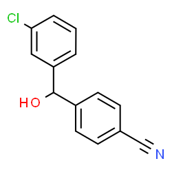 ChemSpider 2D Image | 4-[(3-Chlorophenyl)(hydroxy)methyl]benzonitrile | C14H10ClNO