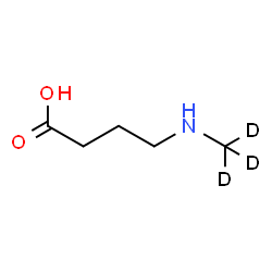 ChemSpider 2D Image | 4-[(~2~H_3_)Methylamino]butanoic acid | C5H8D3NO2
