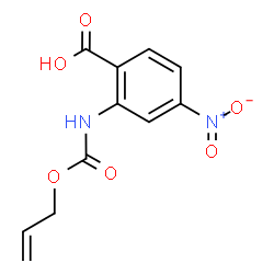 ChemSpider 2D Image | 2-{[(Allyloxy)carbonyl]amino}-4-nitrobenzoic acid | C11H10N2O6