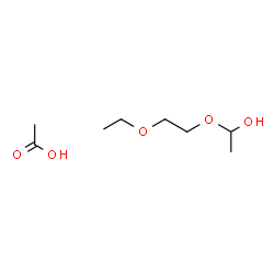 ChemSpider 2D Image | 1-(2-Ethoxyethoxy)ethanol - acetic acid (1:1) | C8H18O5