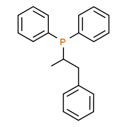 ChemSpider 2D Image | Diphenyl(1-phenyl-2-propanyl)phosphine | C21H21P