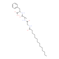 ChemSpider 2D Image | N-Tetradecanoylglycylalanylphenylalanine | C28H45N3O5