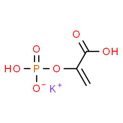 ChemSpider 2D Image | Potassium 1-carboxyvinyl hydrogen phosphate | C3H4KO6P