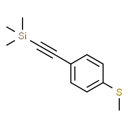 ChemSpider 2D Image | Trimethyl{[4-(methylsulfanyl)phenyl]ethynyl}silane | C12H16SSi