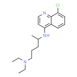 ChemSpider 2D Image | N~4~-(8-Chloro-4-quinolinyl)-N~1~,N~1~-diethyl-1,4-pentanediamine | C18H26ClN3