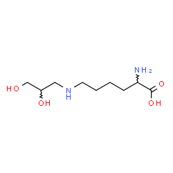 ChemSpider 2D Image | N~6~-(2,3-Dihydroxypropyl)lysine | C9H20N2O4