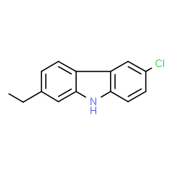 ChemSpider 2D Image | 6-Chloro-2-ethyl-9H-carbazole | C14H12ClN