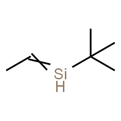 ChemSpider 2D Image | Ethylidene(2-methyl-2-propanyl)silane | C6H14Si