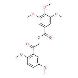 ChemSpider 2D Image | 2-(2,5-Dimethoxyphenyl)-2-oxoethyl 3,4,5-trimethoxybenzoate | C20H22O8