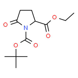 ChemSpider 2D Image | 1-tert-butyl 2-ethyl 5-oxopyrrolidine-1,2-dicarboxylate | C12H19NO5