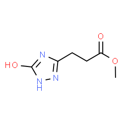 ChemSpider 2D Image | Methyl 3-(3-hydroxy-1H-1,2,4-triazol-5-yl)propanoate | C6H9N3O3