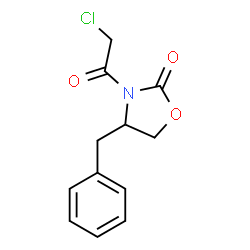 ChemSpider 2D Image | 4-Benzyl-3-(chloroacetyl)-1,3-oxazolidin-2-one | C12H12ClNO3