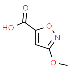 ChemSpider 2D Image | 3-Methoxy-isoxazole-5-carboxylic acid | C5H5NO4