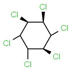 ChemSpider 2D Image | (1s,2s,4s)-1,2,3,4,5,6-Hexachlorocyclohexane | C6H6Cl6