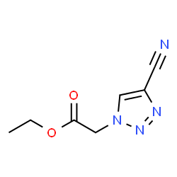 ChemSpider 2D Image | Ethyl (4-cyano-1H-1,2,3-triazol-1-yl)acetate | C7H8N4O2