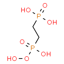 ChemSpider 2D Image | {2-[Hydroperoxy(hydroxy)phosphoryl]ethyl}phosphonic acid | C2H8O7P2