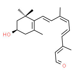 ChemSpider 2D Image | (3R,9cis)-3-Hydroxyretinal | C20H28O2