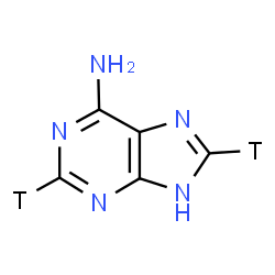 ChemSpider 2D Image | ADENINE, [2,8-3H] | C5H3T2N5