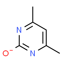 ChemSpider 2D Image | 4,6-Dimethyl-2-pyrimidinolate | C6H7N2O