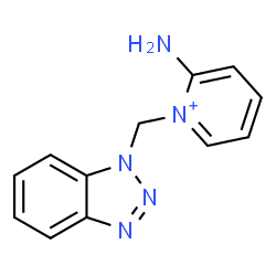 ChemSpider 2D Image | 2-Amino-1-(1H-benzotriazol-1-ylmethyl)pyridinium | C12H12N5