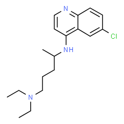 ChemSpider 2D Image | N~4~-(6-Chloro-4-quinolinyl)-N~1~,N~1~-diethyl-1,4-pentanediamine | C18H26ClN3