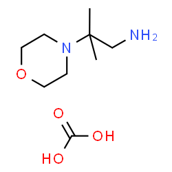ChemSpider 2D Image | Carbonic acid - 2-methyl-2-(4-morpholinyl)-1-propanamine (1:1) | C9H20N2O4