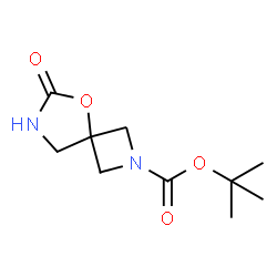 ChemSpider 2D Image | tert-butyl 6-oxo-5-oxa-2,7-diazaspiro[3.4]octane-2-carboxylate | C10H16N2O4