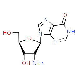 ChemSpider 2D Image | 2'-Amino-2'-deoxyinosine | C10H13N5O4