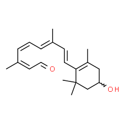 ChemSpider 2D Image | (11cis,13cis)-3-Hydroxyretinal | C20H28O2