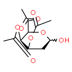 ChemSpider 2D Image | (5xi)-3,4,6-Tri-O-acetyl-2-deoxy-L-erythro-hexopyranose | C12H18O8