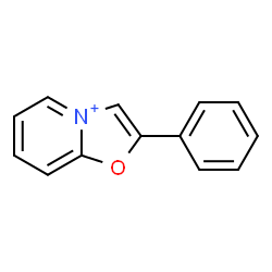 ChemSpider 2D Image | 2-Phenyl[1,3]oxazolo[3,2-a]pyridin-4-ium | C13H10NO