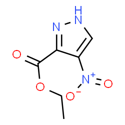 ChemSpider 2D Image | Ethyl4-nitro-1H-pyrazole-5-carboxylate | C6H7N3O4