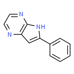 ChemSpider 2D Image | 6-PHENYL[5H]PYRROLO[2,3-B]PYRAZINE | C12H9N3