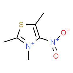 ChemSpider 2D Image | 2,3,5-Trimethyl-4-nitro-1,3-thiazol-3-ium | C6H9N2O2S