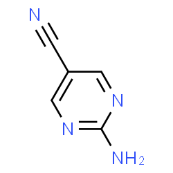ChemSpider 2D Image | 2-Amino-5-pyrimidinecarbonitrile | C5H4N4